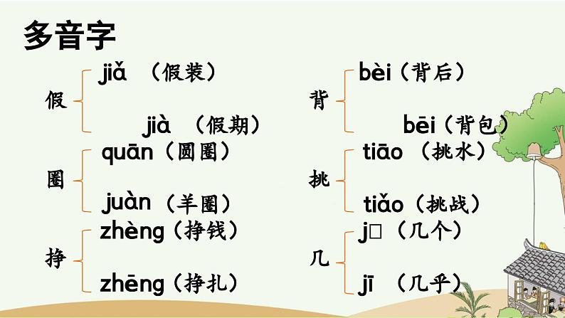 部编版小学语文三年级上册 专项1:生字复习课件06