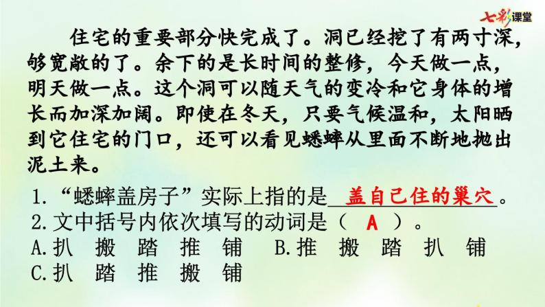 部编版小学语文四年级上册 专项7：阅读指导复习课件07