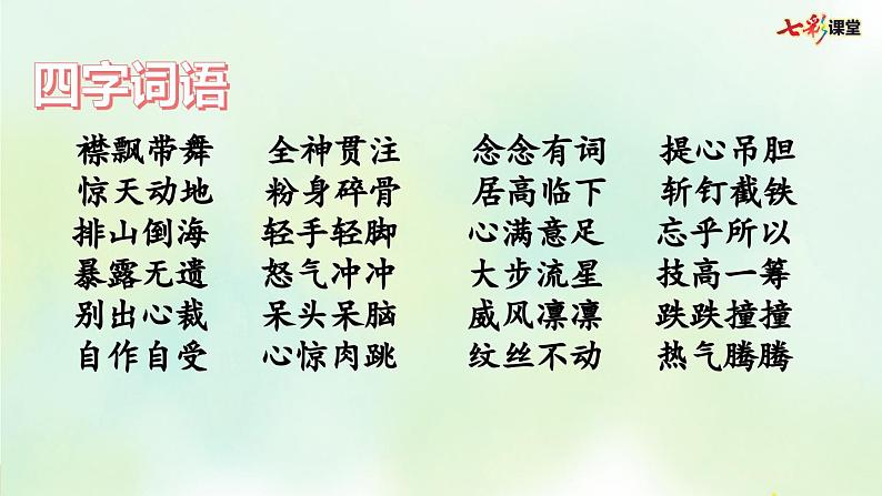 部编版小学语文六年级上册 专项2:词语复习课件02