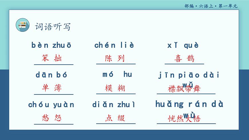 【期中復(fù)習(xí)】部編版語文六年級上冊-第一單元-復(fù)習(xí)課件第7頁