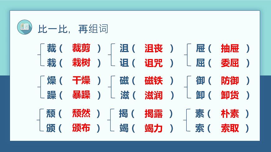 【期中復(fù)習(xí)】部編版語文六年級上冊-第三單元-復(fù)習(xí)課件第8頁