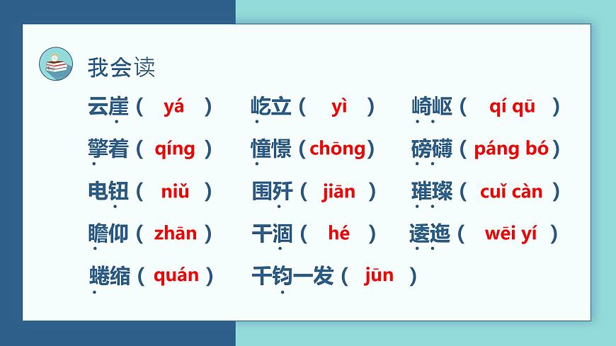 【期中復習】部編版語文六年級上冊-第二單元-復習課件第3頁