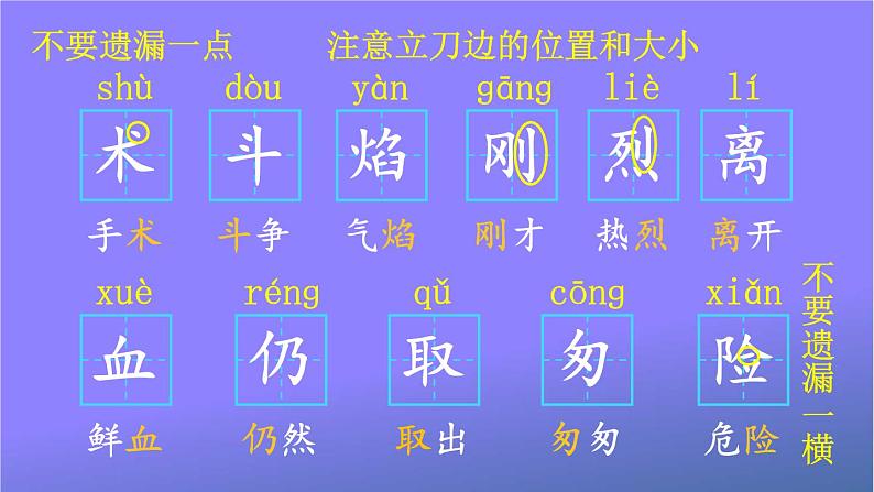 人教部编版小学语文三年级上册《26 手术台就是阵地》课堂教学课件PPT公开课08