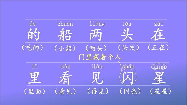 人教部编版小学语文一年级上册《2 小小的船》课堂教学课件PPT公开课第4页
