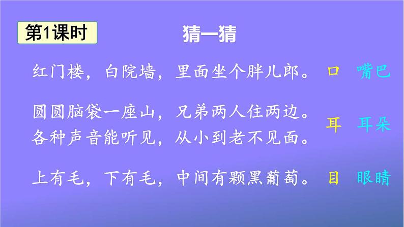 人教部编版小学语文一年级上册《3 口耳目》课堂教学课件PPT公开课第2页