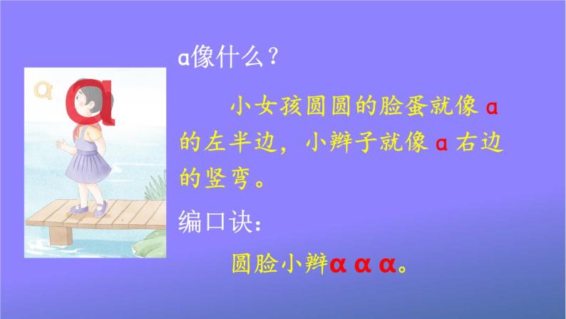 人教部编版小学语文一年级上册《1 ɑ o e》课堂教学课件PPT公开课07