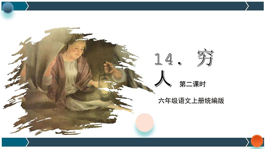 部編版語文六年級上冊 第14課《窮人》（第二課時）（教學(xué)課件）第1頁