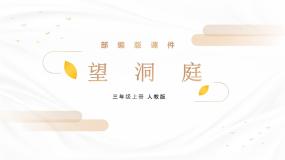 人教部编版三年级上册望洞庭优秀课件ppt
