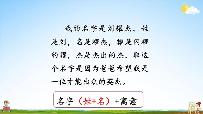 人教统编版小学语文三年级上册《口语交际:名字里的故事》课堂教学课件PPT公开课第8页