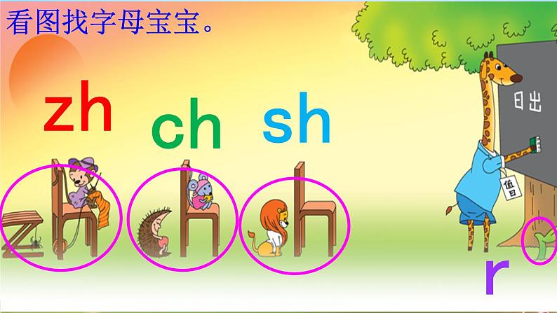 人教统编版小学语文一年级上册《8 zh ch sh r》课堂教学课件PPT公开课第3页