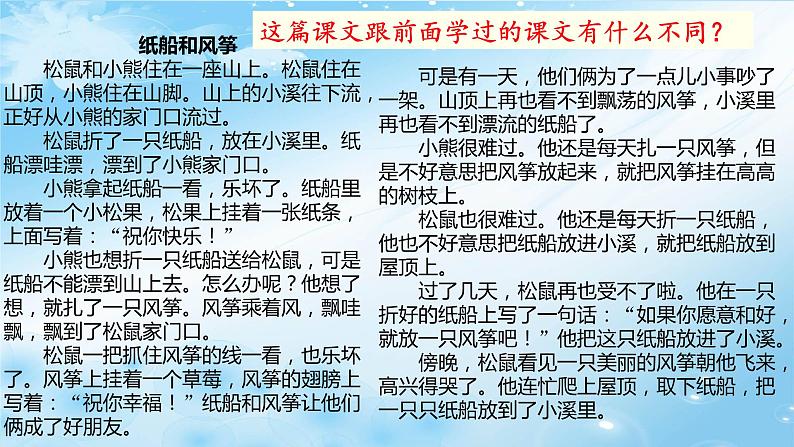 人教统编版小学语文二年级上册《23 纸船和风筝》课堂教学课件PPT公开课第4页