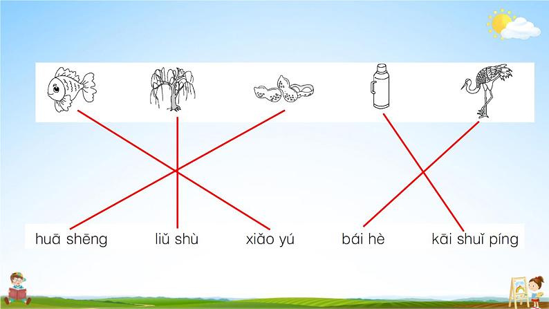 统编版小学一年级语文上册期末复习教学课件 期中综合检测试题及答案05
