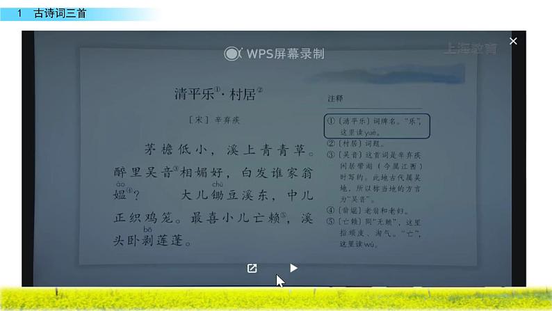 1 古诗词三首(清平乐村居)课件PPT第6页