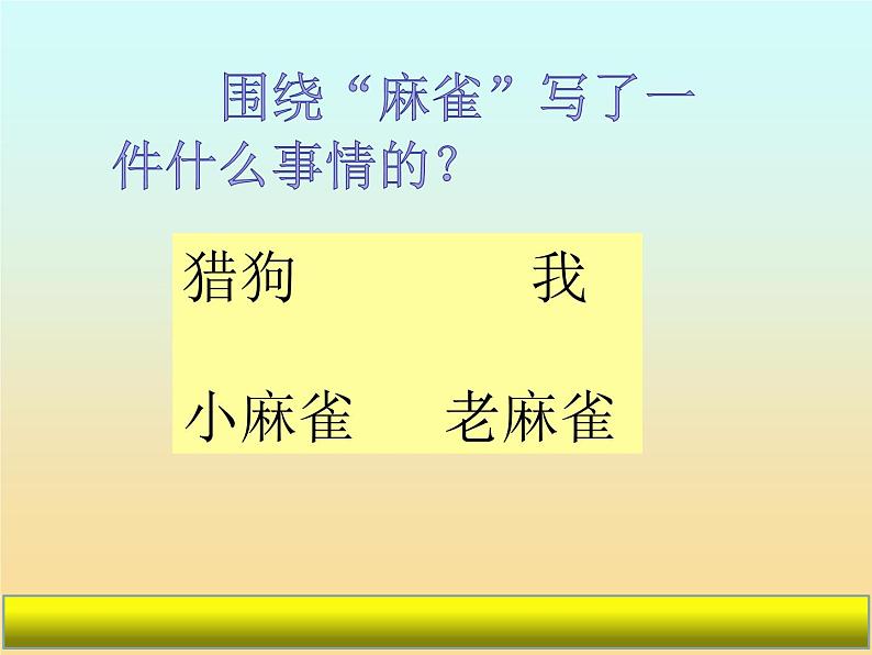 麻雀 与爬天都峰单元整合课件PPT第6页