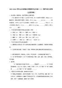 山东省烟台市海阳市2023-2024学年五年级上学期期中语文试卷