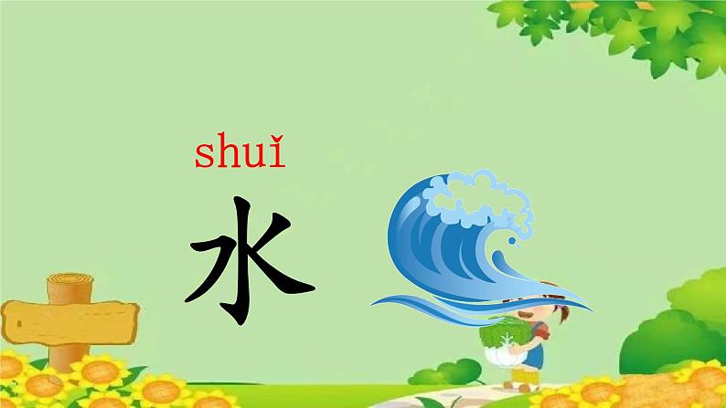 部编版语文一年级上册 识字4 日月水火课件第6页