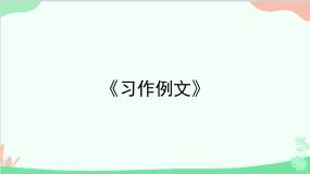 统编版语文五年级上册 《习作例文》课件