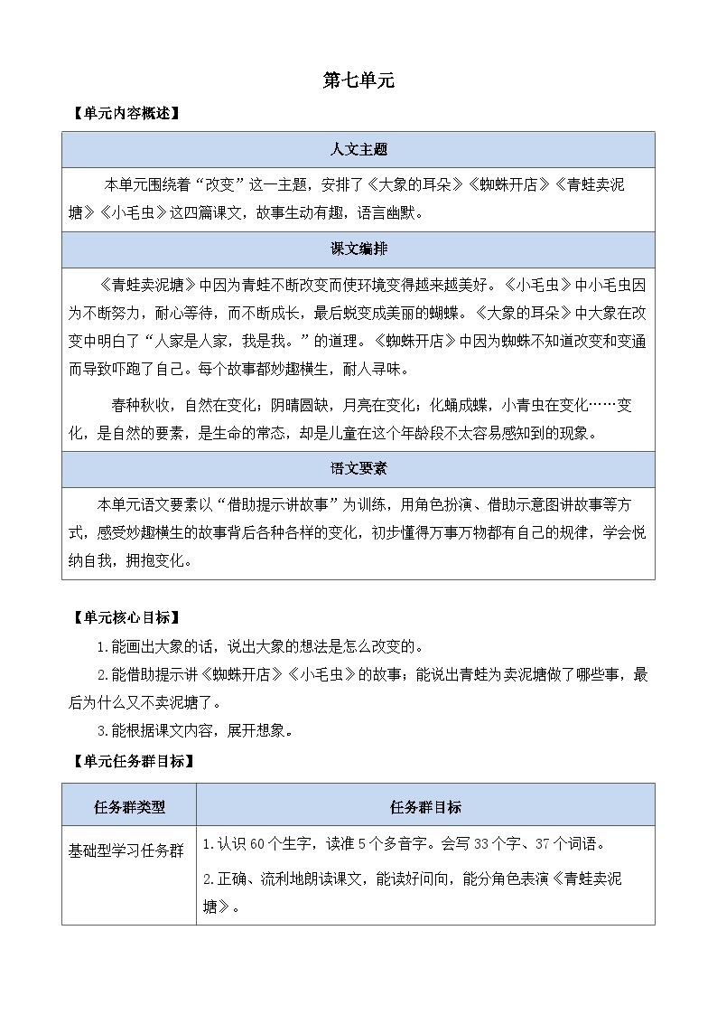 【核心素养】部编版小学语文二年级下册19 大象的耳朵-课件+教案+同步练习（含教学反思）01