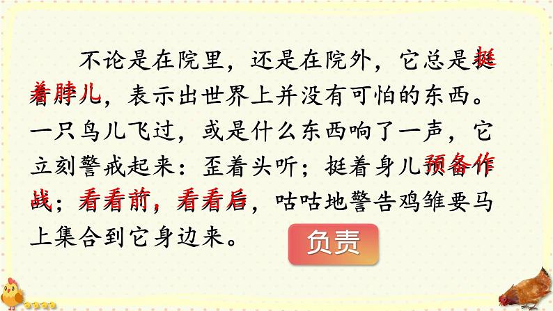 部编版语文四年级下册 14 母鸡(第二课时) 课件第6页