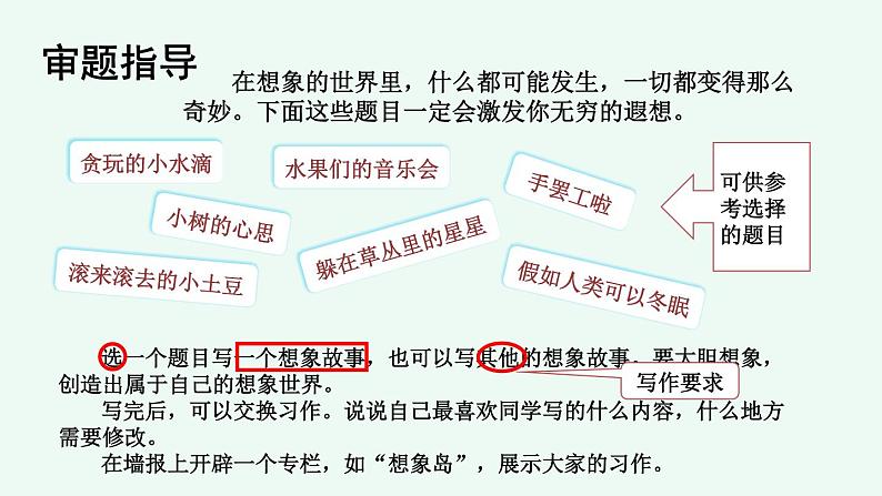 部编版语文三年级下册 习作:奇妙的想象(第一课时) 课件第6页
