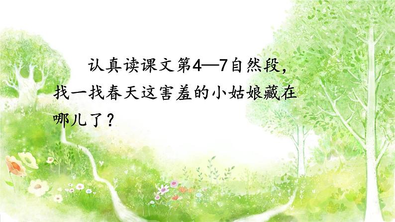 部编版语文二年级下册 2 找春天(第二课时) 课件第3页