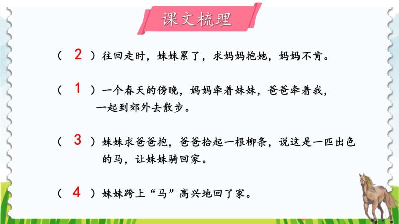 部编版语文二年级下册 7 一匹出色的马（第二课时） 课件02