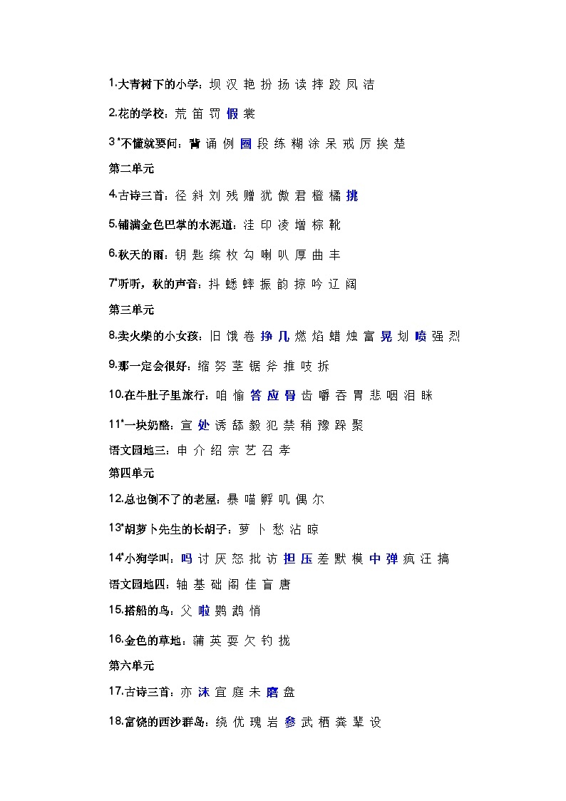 【期末复习】人教版 2023-2024学年三年级语文上册 期末专项复习 专题01 字音辨析-讲义03