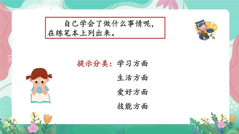 人教部编版小学语文四年级下册第六单元 习作表达— 《 我学会了—— 》 课件04