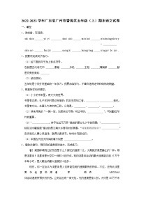 广东省广州市番禺区2022-2023学年五年级上学期期末语文试卷