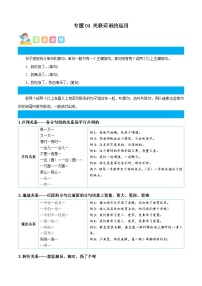 統(tǒng)編版三年級(jí)語文暑假專項(xiàng) 專題04關(guān)聯(lián)詞語的運(yùn)用-原卷版+解析