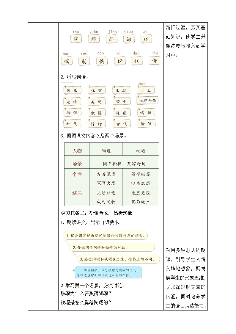 【核心素养】部编版语文三年级下册-6. 陶罐和铁罐 第2课时(课件+教案+学案+习题)02