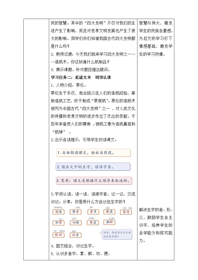 【核心素养】部编版语文三年级下册-10. 纸的发明 第1课时(课件+教案+学案+习题)02