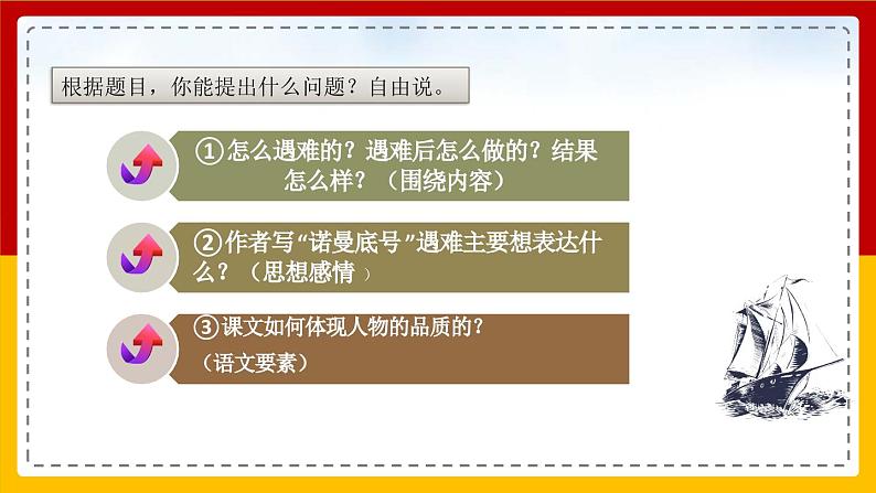 【核心素养目标】部编版小学语文四年级下册 23 “诺曼底号”遇难记 课件+教案(含教学反思) +素材08
