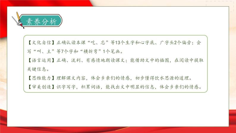 【核心素养】部编版语文一年级下册-1. 吃水不忘挖井人 第2课时（课件+教案+学案+习题）04