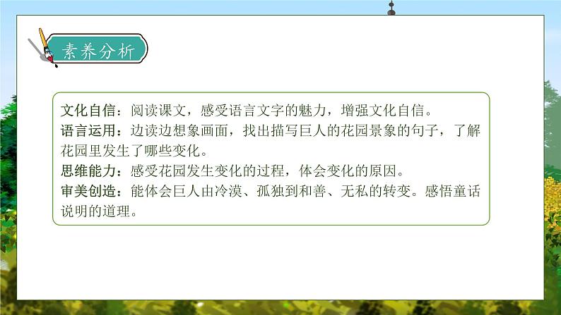 【核心素养】部编版语文四年级下册-27.巨人的花园 第2课时(课件+教案+导学案+分层作业)04