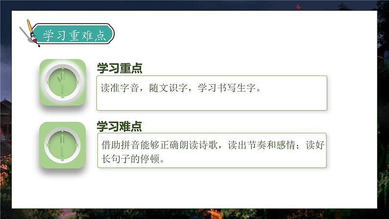 【核心素养】部编版语文一年级下册-8. 夜色 第1课时(课件)第5页