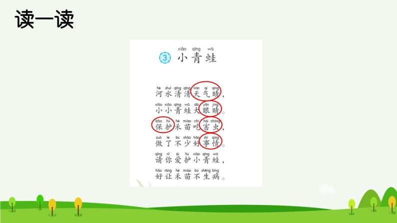 识字3 小青蛙预习课件03