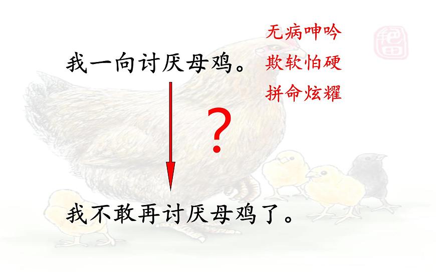 14  《母雞》第二課時課件PPT第2頁