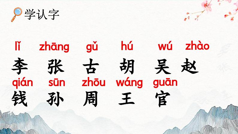 统编版语文一年级下册《2.姓氏歌》(课件)第7页