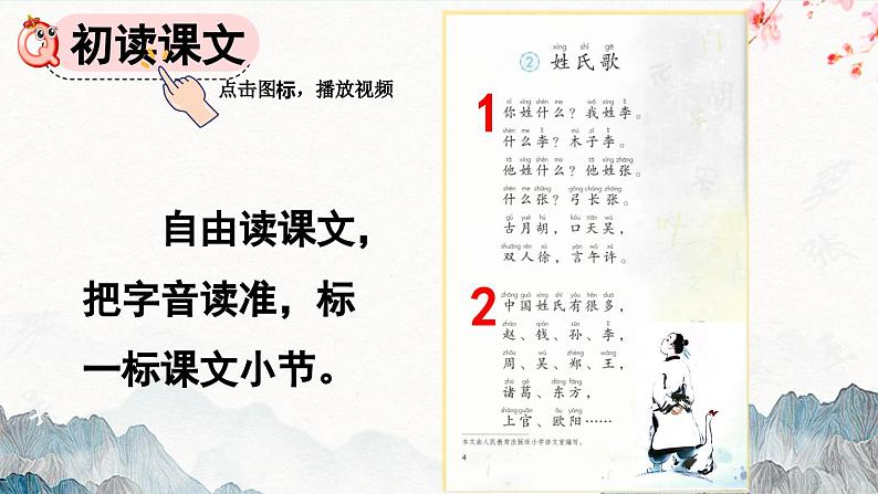 部编版小学语文1下识字2 姓氏歌 课件+教案05
