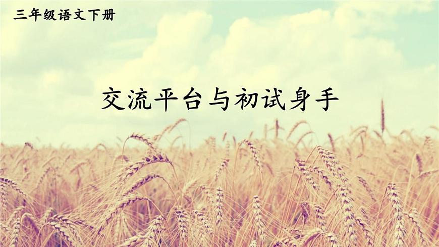 交流平臺與初試身手第1頁