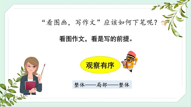 部编版语文三年级下册 第二单元 《习作:看图画,写一写》 同步课件第6页