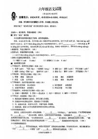 山东省青岛市2023-2024学年六年级上学期期末检测语文试题