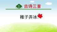 小学语文人教部编版五年级下册稚子弄冰教课内容课件ppt