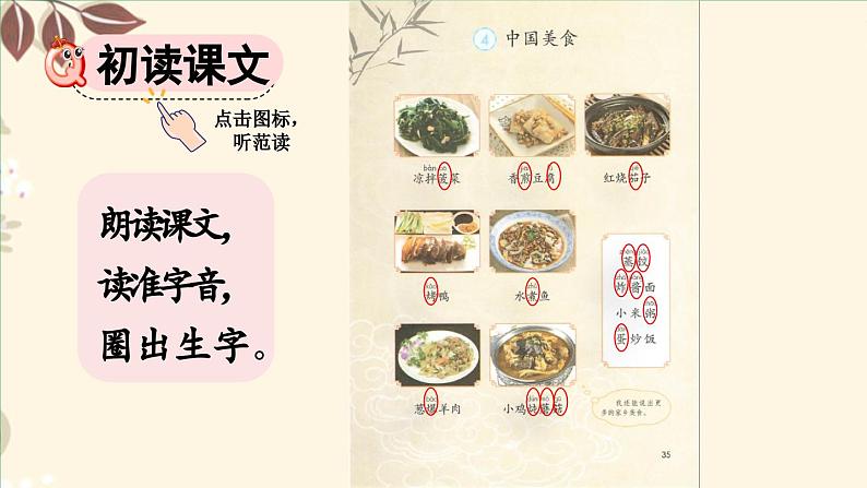 人教部编版统编版二年级下册语文识字4《中国美食》课件第3页