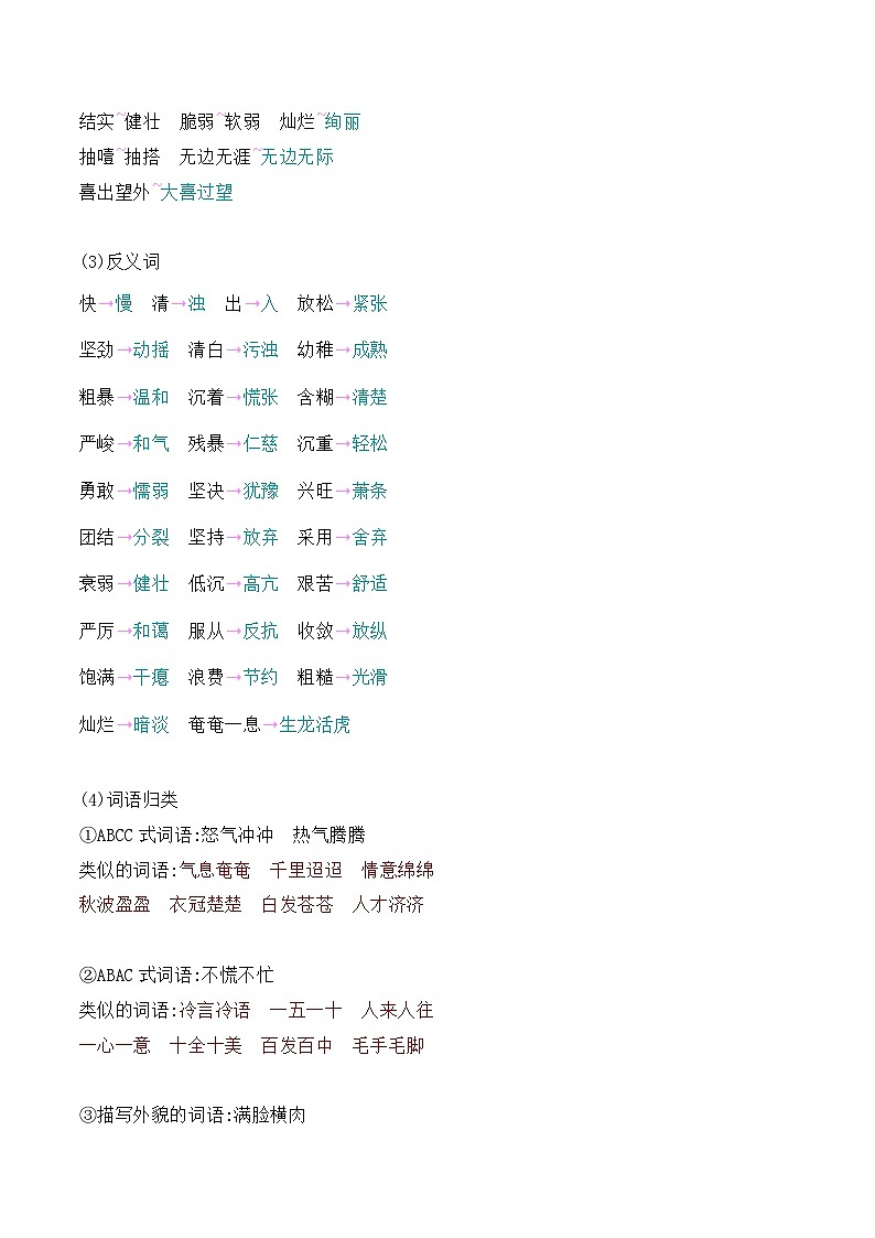 2023-2024学年六年级语文下册单元知识梳理与单元测试(部编五四制)(上海专用)第三单元知识点汇总&习题巩固(原卷版+解析)第3页