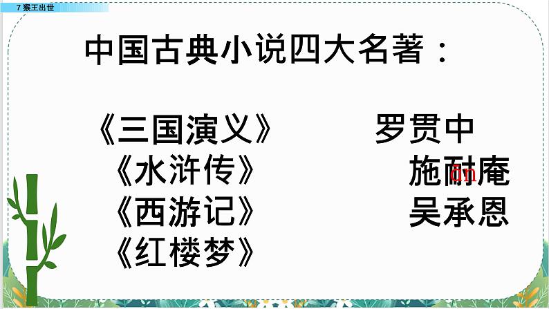 人教版小学语文五年级(下)第二单元 7 猴王出世 同步备课 课件第2页