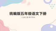 人教部编版五年级下册稚子弄冰精品ppt课件