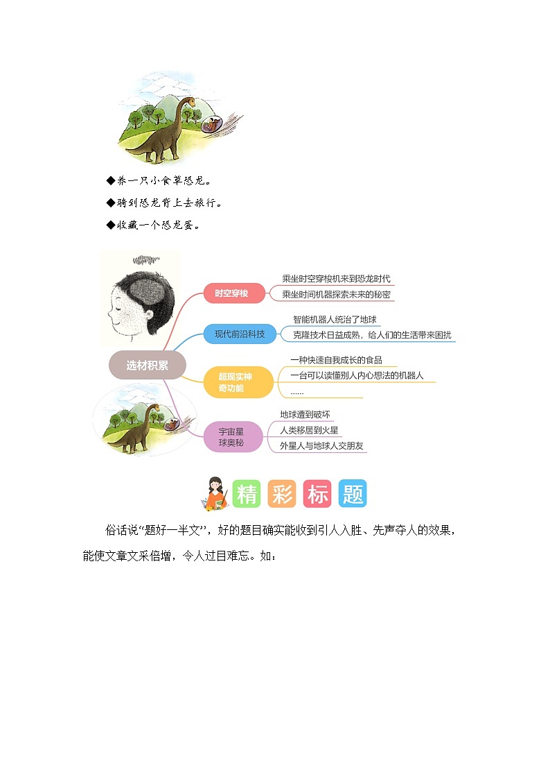 第五单元习作:插上科学的翅膀(素材积累)-2023-2024学年六年级语文下册单元作文能力提升(统编版)02