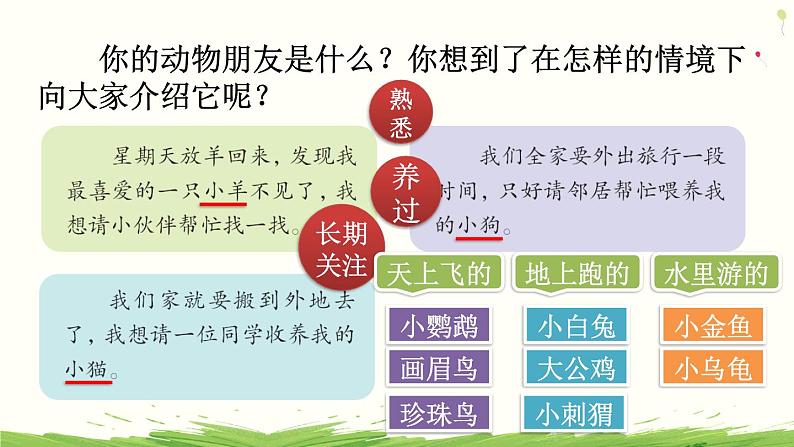 习作:我的动物朋友(上课课件)第8页